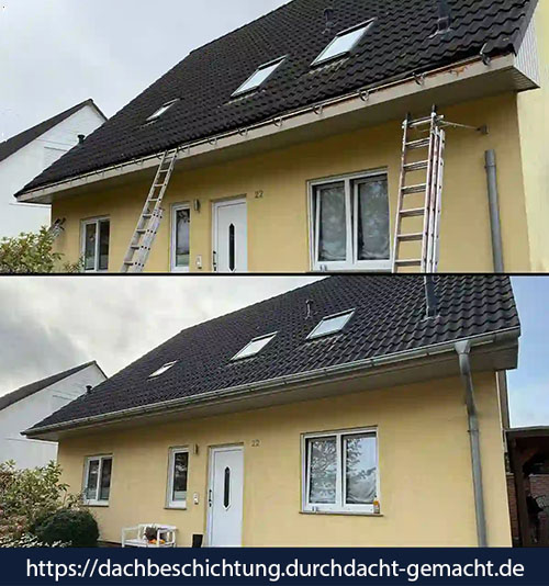 Fachgerechter Austausch einer Dachrinne am EFH – alte Rinne entfernt, neue Dachrinne montiert zur optimierten Regenwasserableitung. von Duchdacht-Gemacht David Tessenow